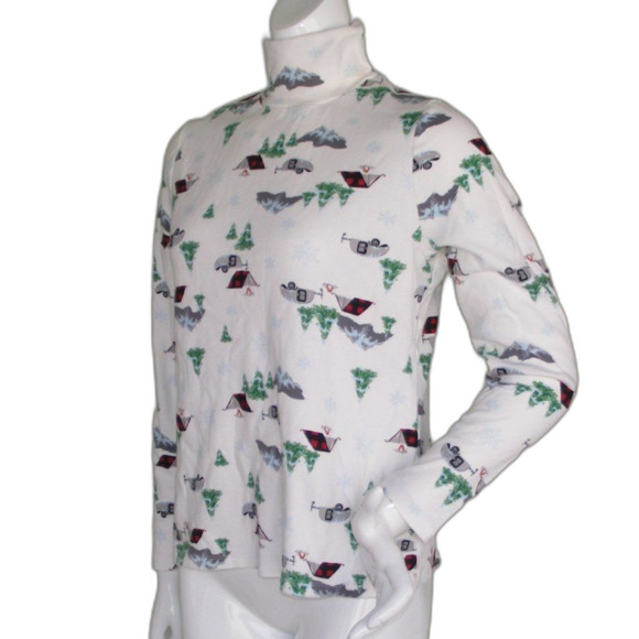 TIME & TRU Turtleneck, L, RV/Tent/Camping theme, Long sleeve - Picture 4 of 10